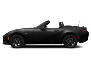 a black 2020 mazda miata from the side