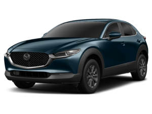 a blue 2020 mazda cx-30