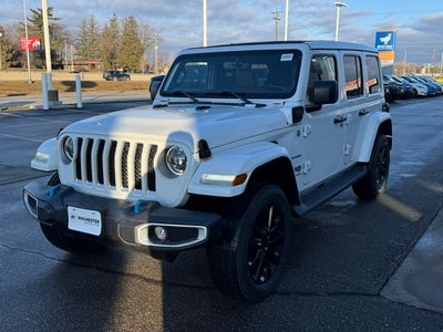 2023 Jeep Wrangler Sahara 4xe w/ Sky Power Roof + Heated Steering Wheel