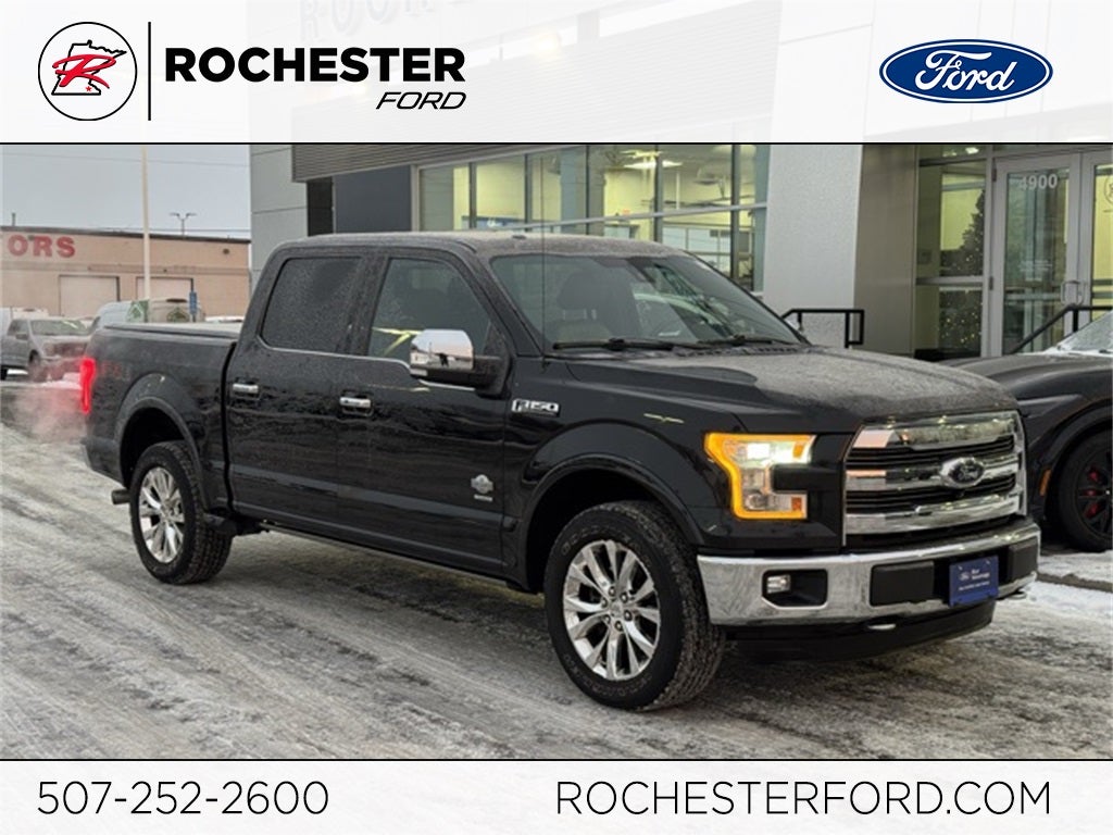 2015 Ford F-150 King Ranch w/ Twin Panel Moonroof + Heated Steering Wheel